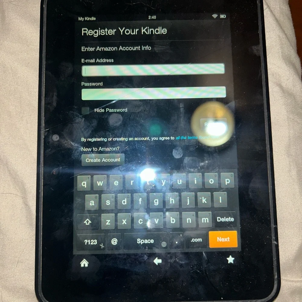 Kindle fire Tablet 1gen